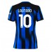 Inter Milan Lautaro Martinez #10 Voetbalkleding Thuisshirt Dames 2023-24 Korte Mouwen